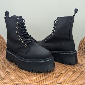 Dr. Martens All Black Mono Jadon Ajax Boot Platforms